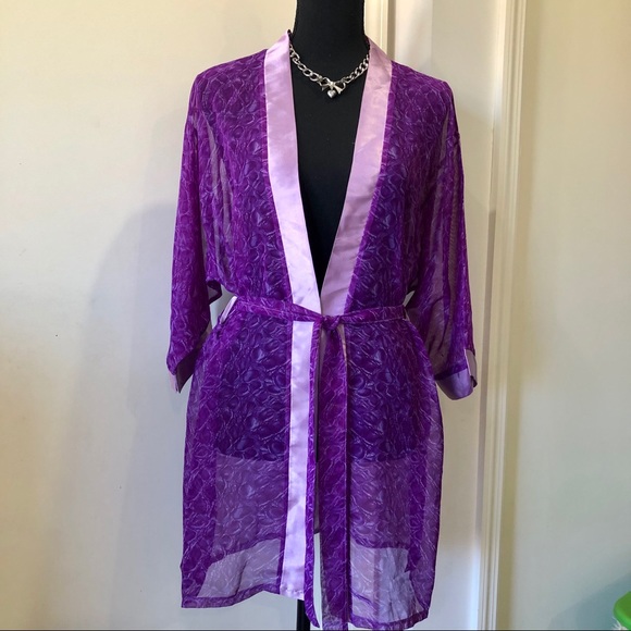 Violet Color Kimono/Robe - Picture 2 of 8